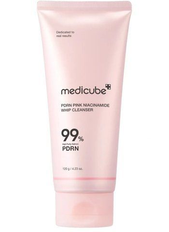 Очистительная пенка с полинуклеотидами и ниацинамидом Medicube PDRN Pink Niacinamide Whip Cleanser, 120мл