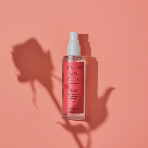 Парфумований міст для волосся (лічі-троянда-кедр) Rated Green Detangling Perfume Hair Mist, 80мл