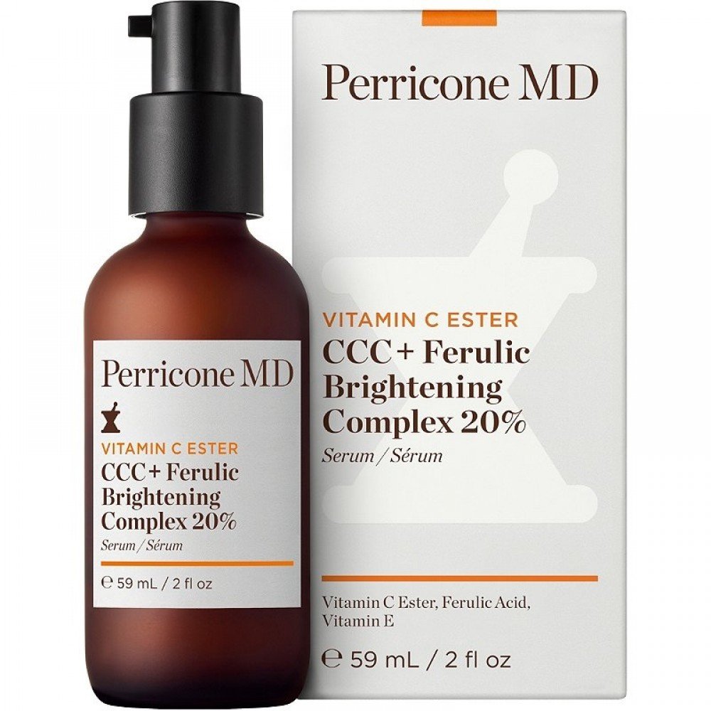 Сыворотка для максимального осветления и выравнивания тона кожи Perricone MD Vitamin C Ester CCC + Ferulic Brightening Complex 20%, 59мл