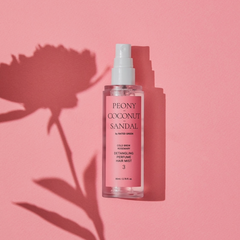 Парфумований міст для волосся (півонія-кокос-сандал) Rated Green Detangling Perfume Hair Mist, 80мл