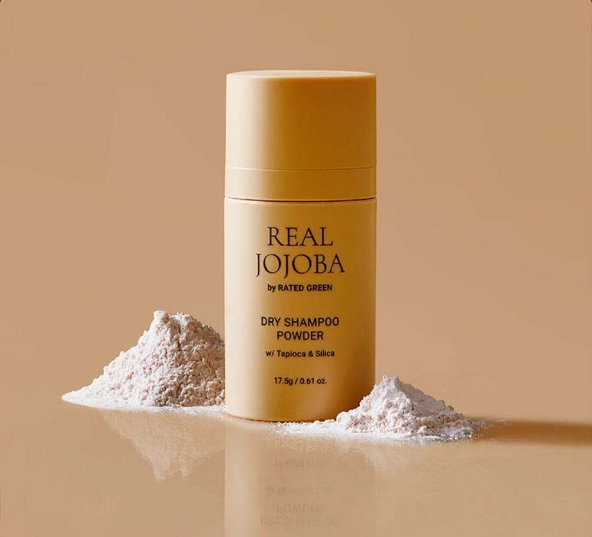 Сухий шампунь-пудра Jojoba Dry Shampoo Powder Rated Green