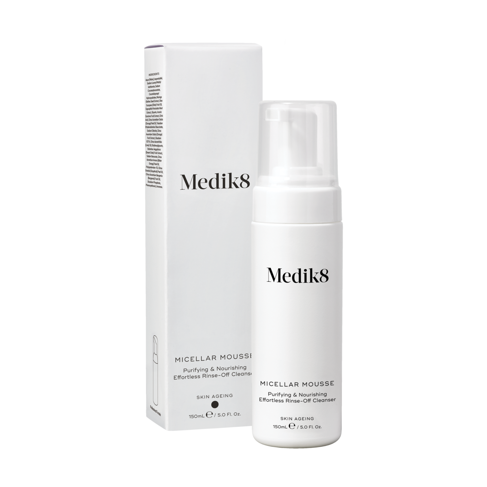Питательный мусс для очищения кожи Micellar Mousse Medik8, 150мл