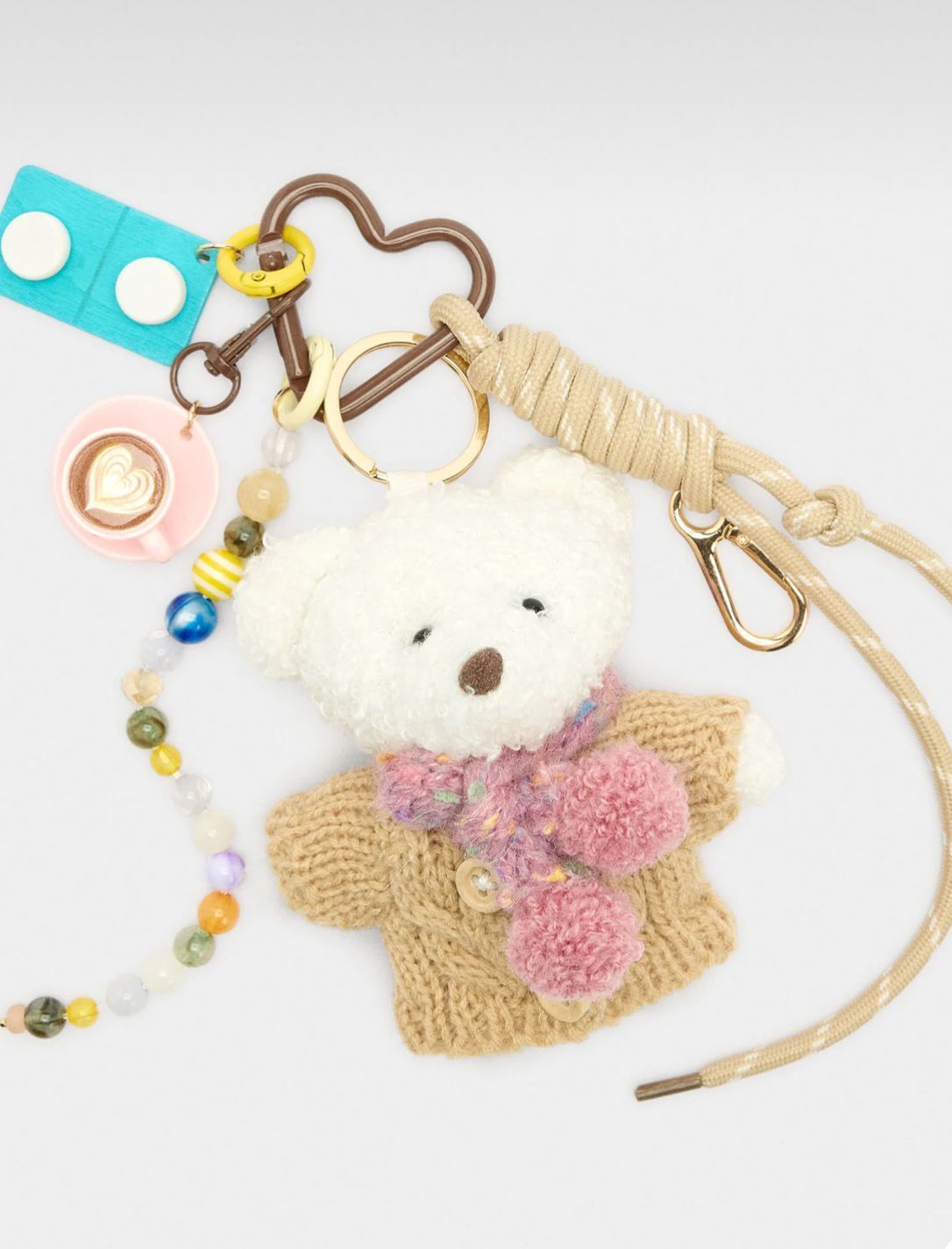 Дизайнерский брелок-аксессуар от Parfois The Bear Collection Relax COLD