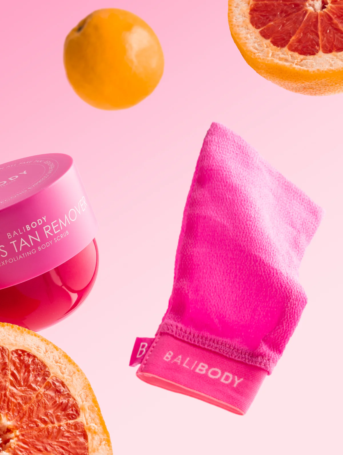Розовая отшелушивающая рукавичка Bali Body Pink Exfoliating Mitt